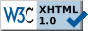 valid xhtml icon